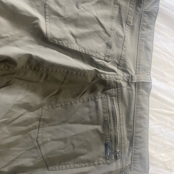 Eddie Bauer Men's green beige outdoor hiking casual pants 36x32 - Picture 6 of 6